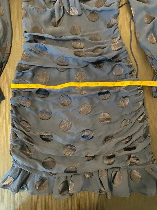 For Love & Lemons Lula Dress β Size XS β Navy Blue β Mini β Cocktail Dress - Picture 9 of 13